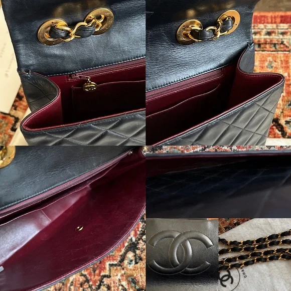 SOLD**Chanel Classic Vintage Maxi Jumbo XL Single Flap Bag - Picture 9 of 11